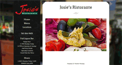 Desktop Screenshot of josiesristorante.com